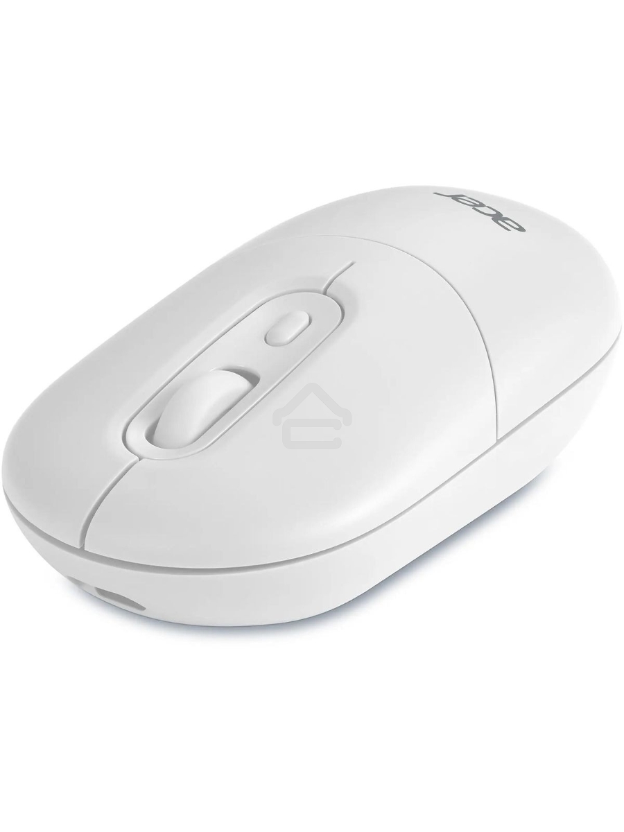 Мышь беспроводная Acer OMR301 белый, 1600 dpi, радиоканал, Bluetooth, USB, кнопки - 4