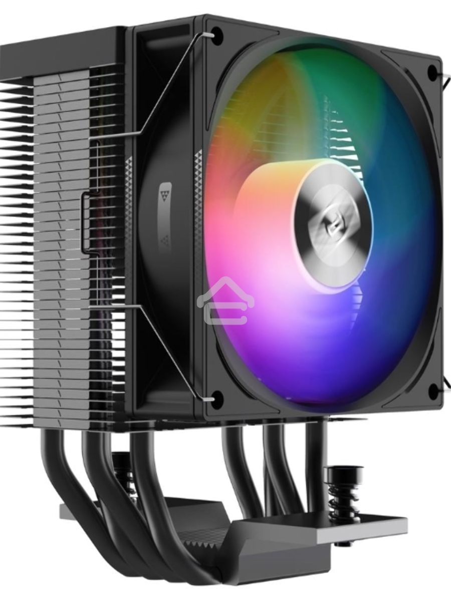 Кулер PCCooler R400 ARGB черный 92мм алюминий+медь 2200r[m 30db 4-pin 180W 133мм