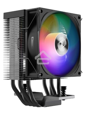 Кулер PCCooler R400 ARGB BK S115X/1200/1700/AM4/AM5 (TDP 180W, 90mm ARGB Fan, 4 тепловые трубки 6мм, 650-2200RPM, 28,3dBa)