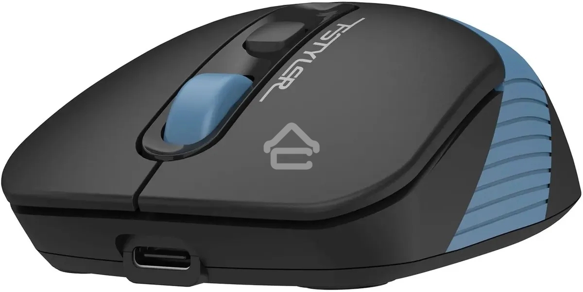 Мышь беспроводная A4Tech Fstyler FB10CS черный/синий, 2000 dpi, радиоканал, Bluetooth, USB, кнопки - 4