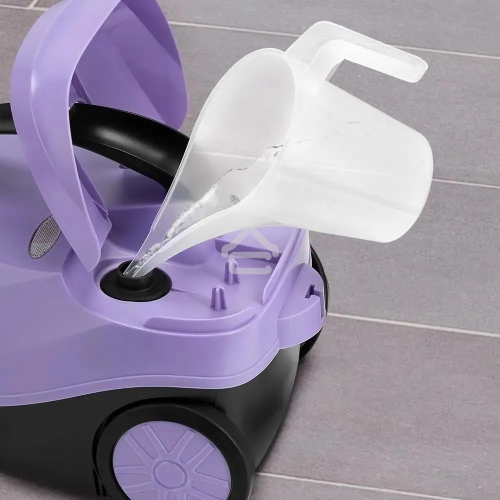Пароочиститель напольный Kitfort КТ-9185 2000Вт черный/сиреневый