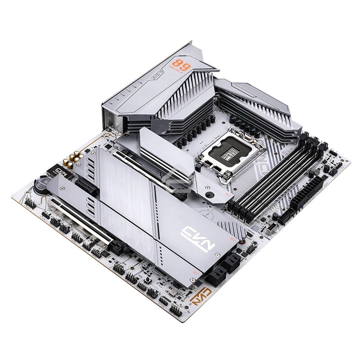 Материнская плата Colorful CVN Z890 ARK FROZEN V20, LGA 1851, Intel Z890, 4xDDR5, 5xM.2, 4xSATA, 2xPCIe 5.0 x16, 1xPCIe 4.0 x1, 1xHDMI, 1xDP, 1x 2.5Gb LAN, 6xUSB-A 3.2 Gen 1, 2xUSB-A 3.2 Gen 2, 1xUSB-C 3.2 Gen 2, 1xUSB-C 3.2 Gen 2x2, 3x3.5 мм, 7.1, ATX