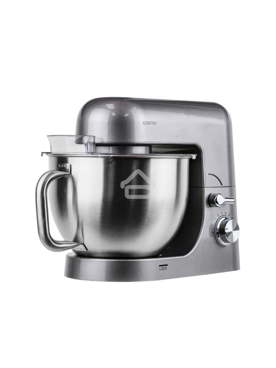 Миксер планетарный Centek CT-1151 (хром/серый)