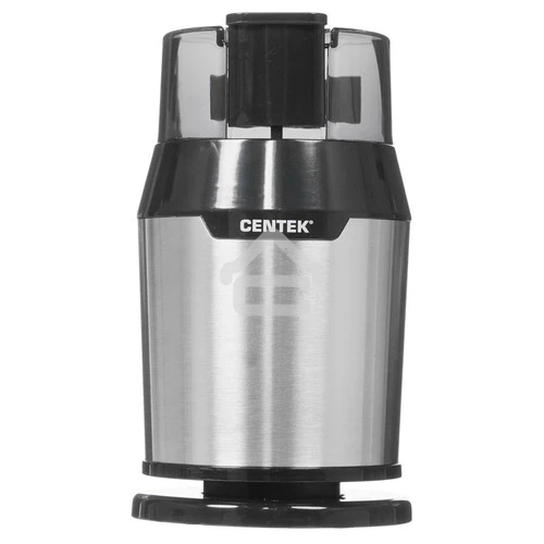 Кофемолка Centek CT-1362 (сталь) 200Вт, 60гр, стальн стакан, стальн чаша, прозрачная крышка
