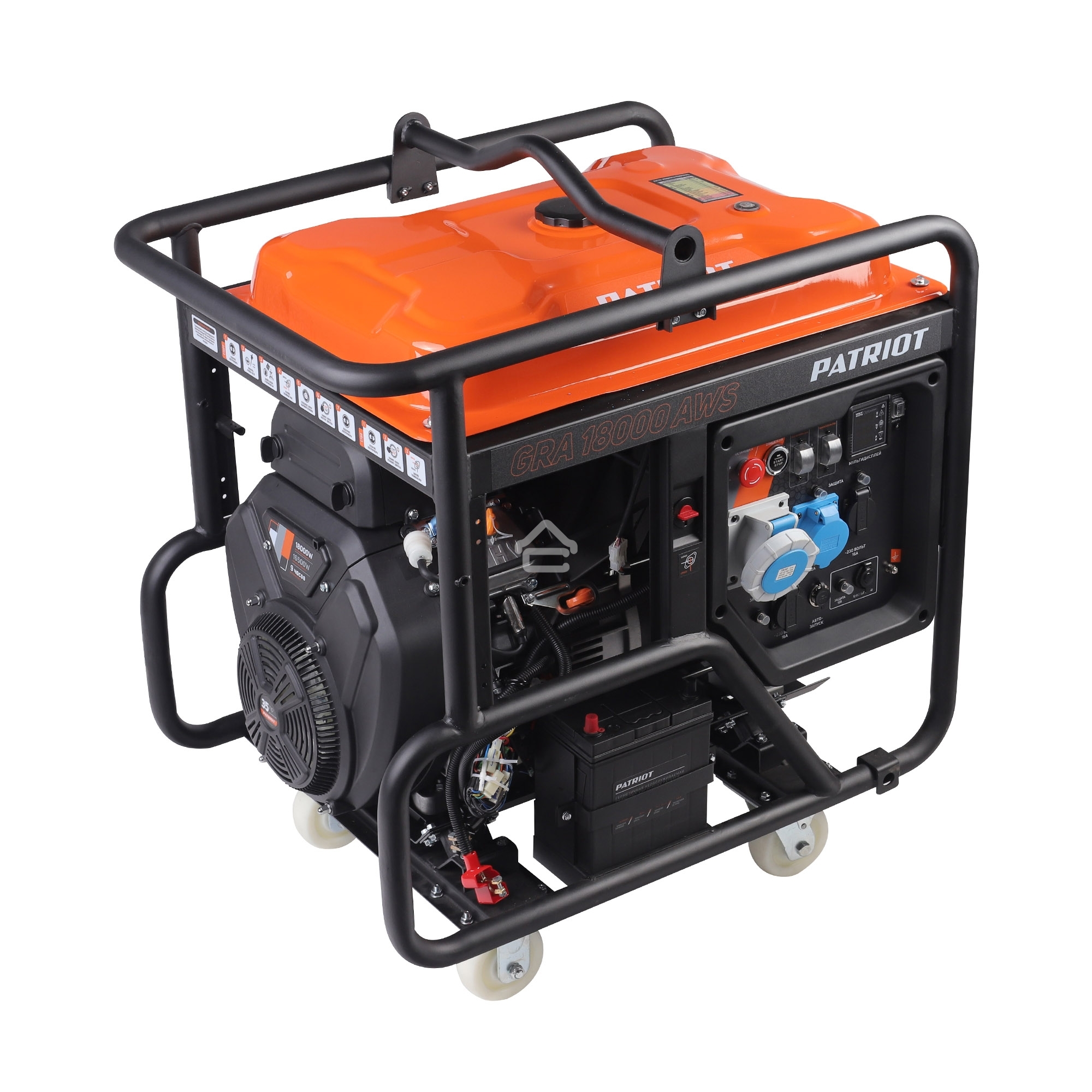 Электрогенератор бензиновый Patriot GRA 18000AWS, 18 кВт, 75дБ, 260 кг