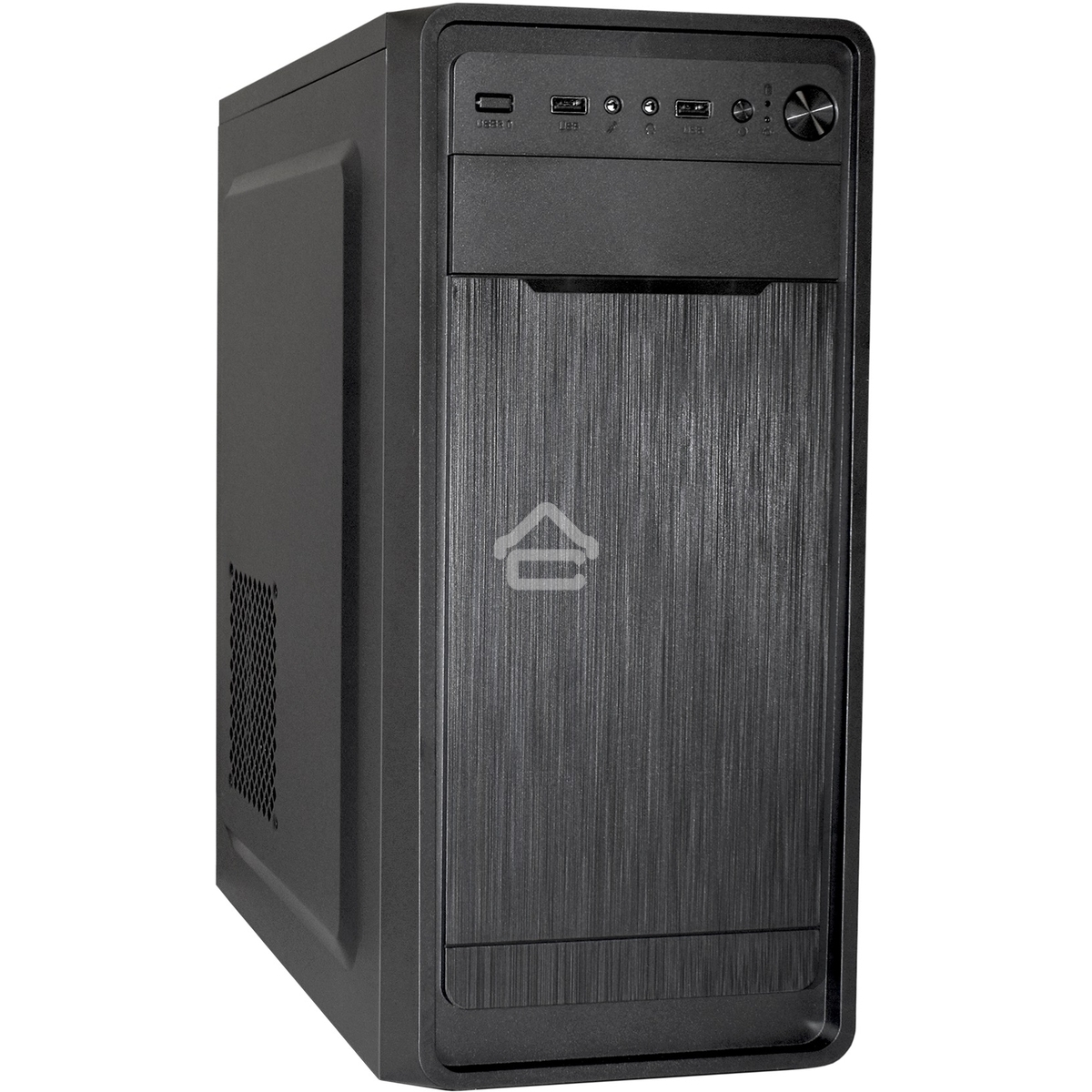 Компьютерный корпус Miditower ExeGate XP-332 Black, ATX, (XP350, Black,120мм), 2*USB, Audio