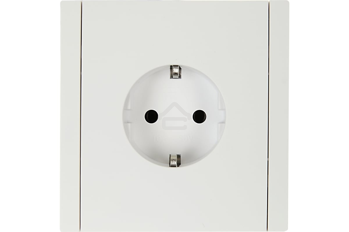 Розетка СП FORTE&PIANO FP214 16А с заземл. без защ. шторок безвинт. крепл. белый IEK FP-R11-16-1-K01