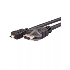 Кабель VCOM/TELECOM HDMI-19M -- MicroHDMI-19M ver 2.0+3D/Ethernet,1m Telecom <TCG206-1M>