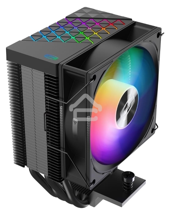 Кулер PCCooler R400 ARGB черный 92мм алюминий+медь 2200r[m 30db 4-pin 180W 133мм