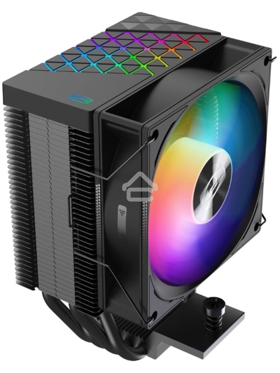 Кулер PCCooler R400 ARGB черный 92мм алюминий+медь 2200r[m 30db 4-pin 180W 133мм