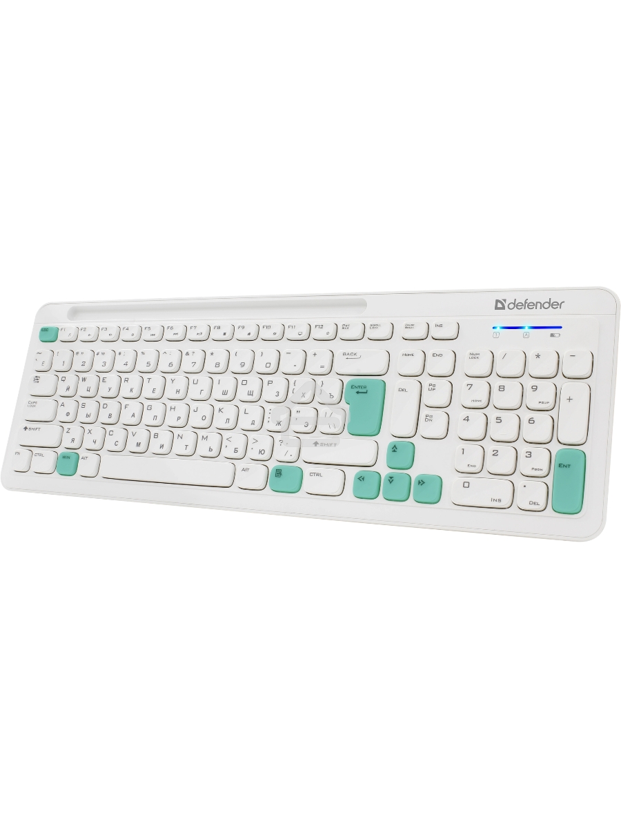 Клавиатура + мышка Defender CERRATO C-978 RU WHITE-BLUE