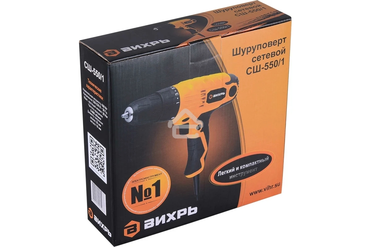 Шуруповерт Вихрь СШ-550/1 72/16/2, Сетевой, 550 Вт