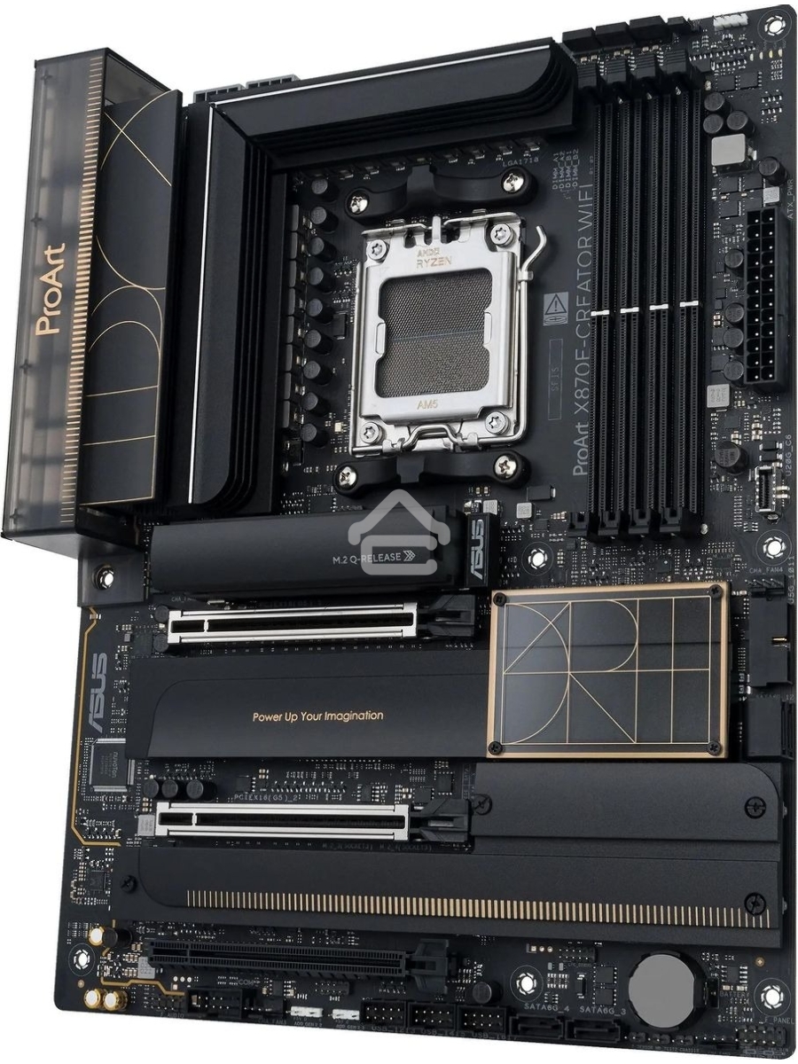 Материнская плата Asus PROART X870E-CREATOR WIFI SocketAM5 AMD X870 4xDDR5 ATX AC`97 8ch(7.1) 1 x 10Gigabit + 1 x 2.5Gigabit RAID+HDMI+DP