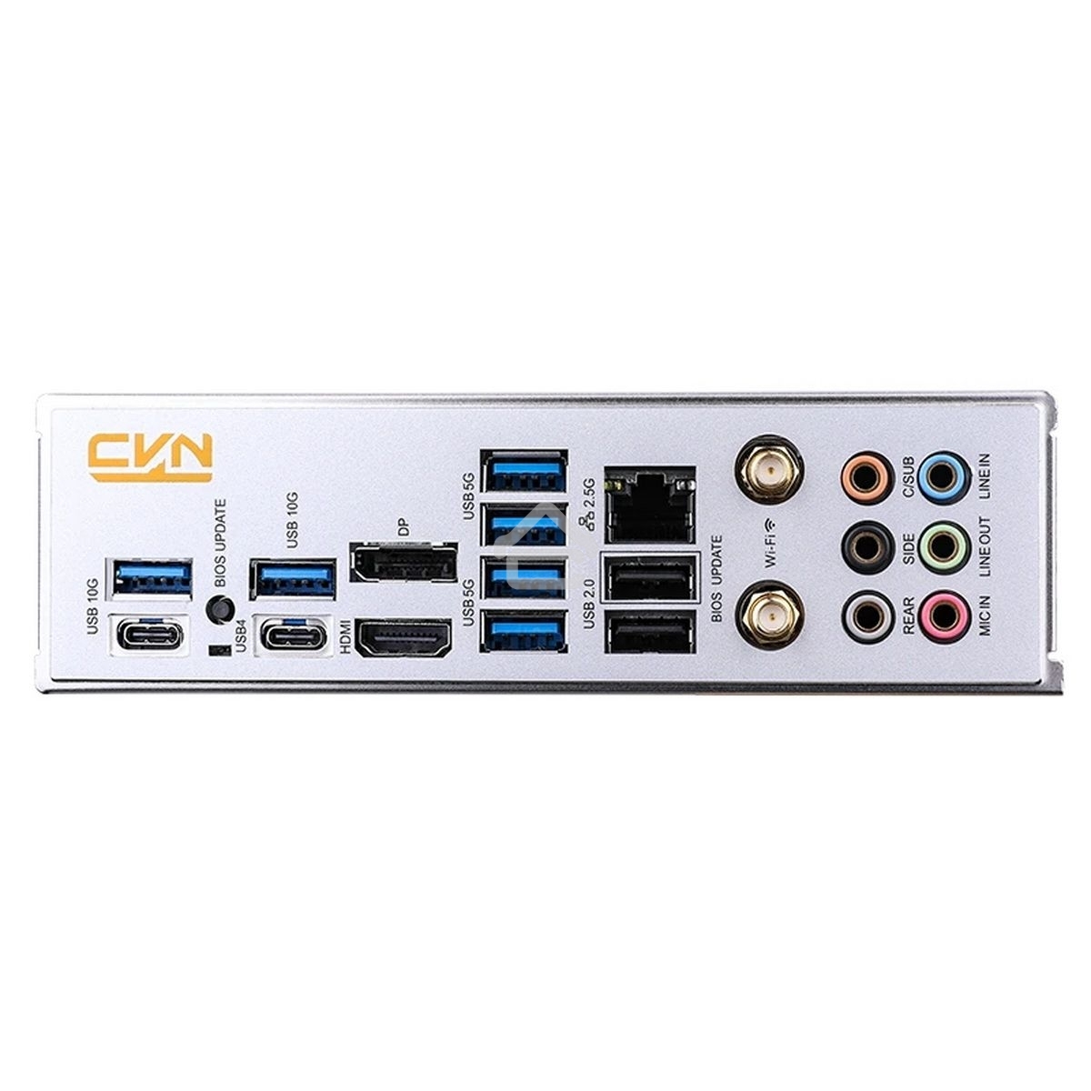 Материнская плата Colorful CVN Z890 ARK FROZEN V20, LGA 1851, Intel Z890, 4xDDR5, 5xM.2, 4xSATA, 2xPCIe 5.0 x16, 1xPCIe 4.0 x1, 1xHDMI, 1xDP, 1x 2.5Gb LAN, 6xUSB-A 3.2 Gen 1, 2xUSB-A 3.2 Gen 2, 1xUSB-C 3.2 Gen 2, 1xUSB-C 3.2 Gen 2x2, 3x3.5 мм, 7.1, ATX