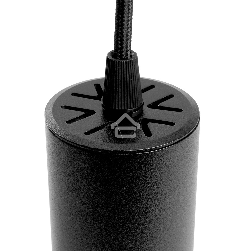 Светильник трековый на шинопровод Feron AL196 ДПО GU10 без лампы на подвесе черный