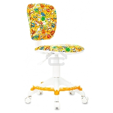 Кресло детское Бюрократ CH-W204/F оранжевый бэнг крестовина пластик подст.для ног пластик белый