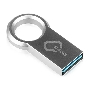 Флеш диск QUMO 64GB Ring USB 3.0 цвет корпуса металлик  (QM64GUD3-Ring)