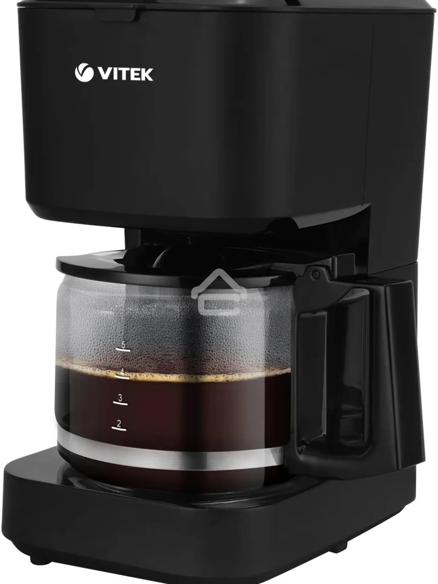 Кофеварка капельная Vitek VT-8386 черный, исп. кофе - молотый, 0,75 л, 630 Вт