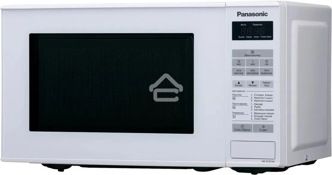 Микроволновая печь Panasonic NN-ST251WZPE белый, 20 л, 800 Вт, переключатели - сенсор