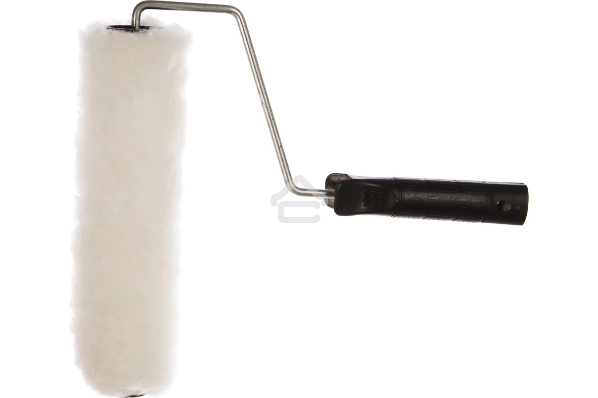 Валик малярный РАДУГА, 240 мм, d=40 мм, ворс 14 мм, ручка d=6 мм, ЗУБР Стандарт