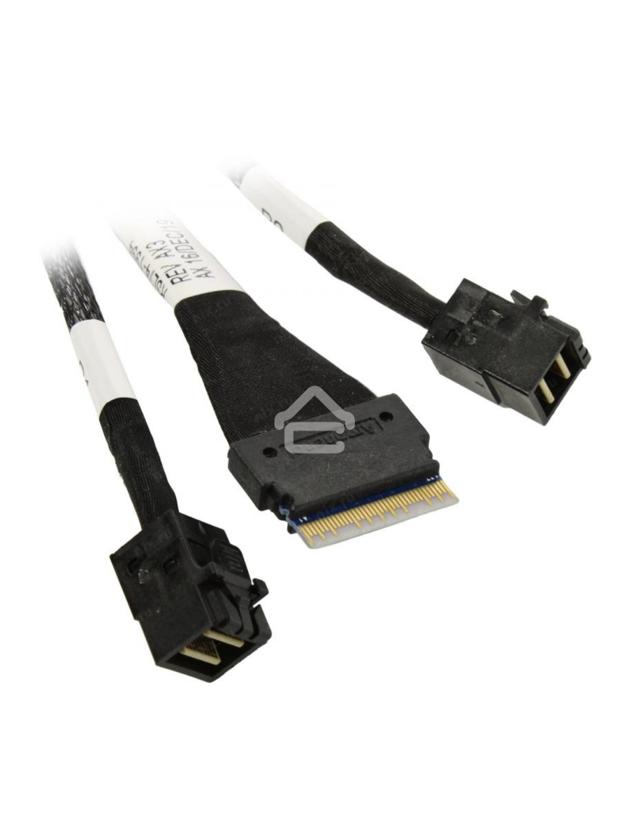Кабель Broadcom 05-60003-00 Slimline SASx8 (SFF8654) -to- 2 SAS HD x4 (SFF8643)+ SFF9402, 1M