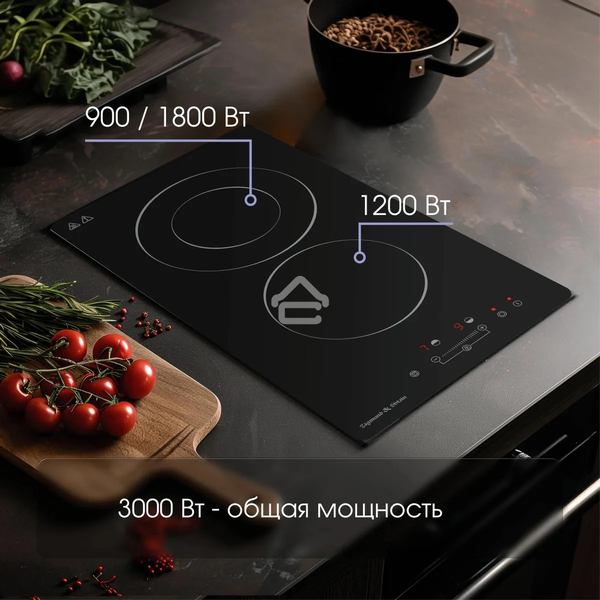 Электрическая варочная панель Zigmund & Shtain CN 42.3 B Hi-Light, независимая, черный