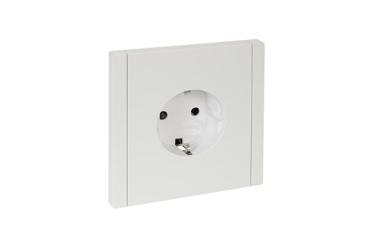 Розетка СП FORTE&PIANO FP215 16А с заземл. защ. шторки винт. крепл. белый IEK FP-R14-16-K01