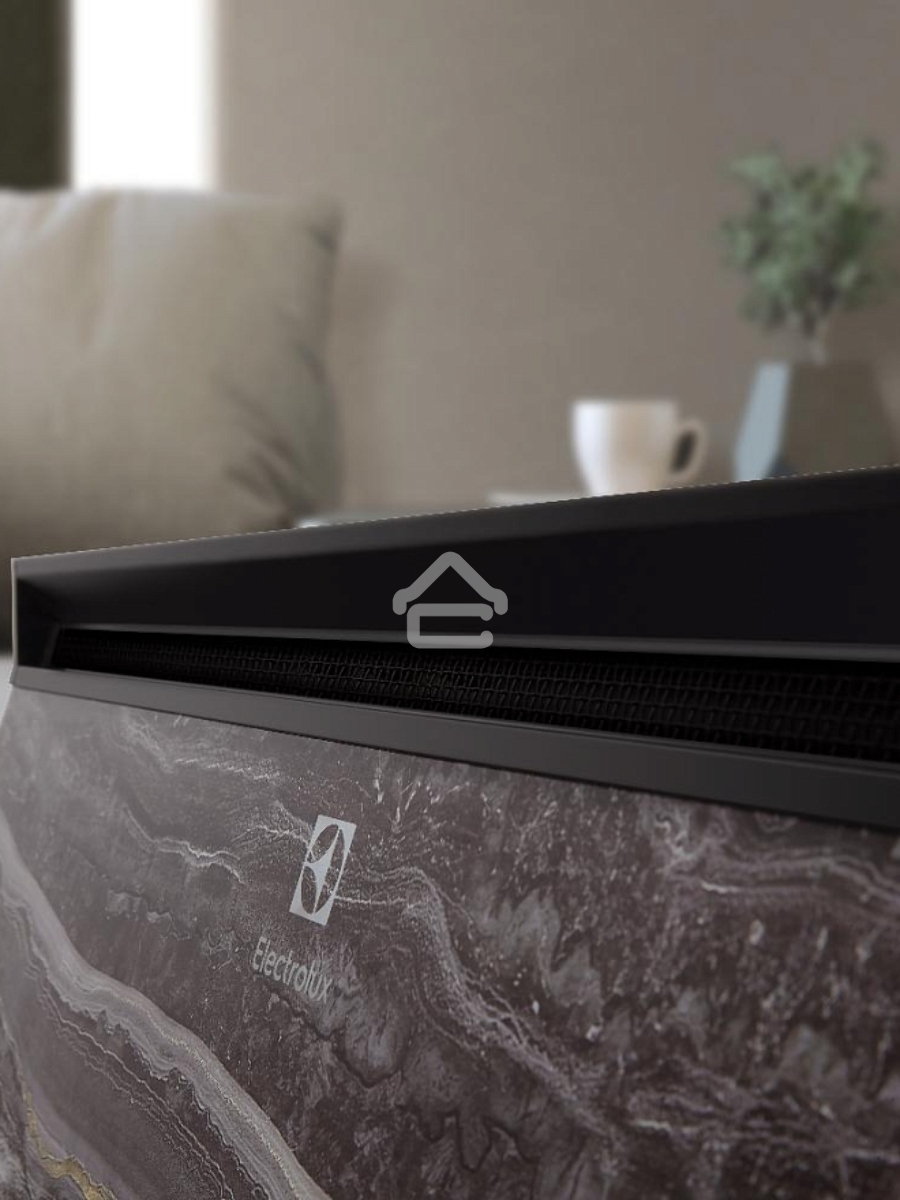Конвектор Electrolux ECH/BMI-2000 Marble + шасси EFB/M серый, 2000 Вт, 25 м2, электронный термостат