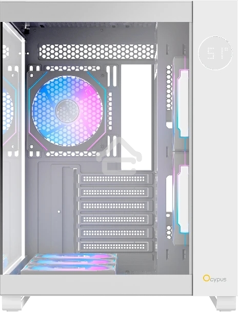 Компьютерный корпус Ocypus Iota C70 WH ARGb ATX/win/белый/6 ARGb fans/no PSU/Tempered Glass