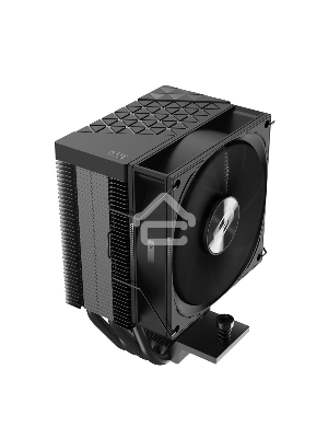 Кулер PCCooler R400 S115X/1200/1700/AM4/AM5 (TDP 180W, 90mm Non LED Fan, 4 тепловые трубки 6мм, 650-2200RPM, 28,3dBa)