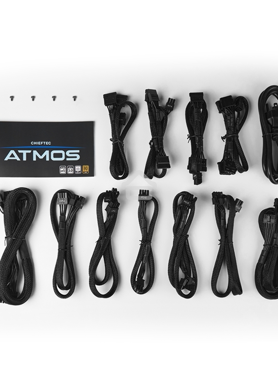 Блок питания Chieftec Atmos CPX-850FC, 850Вт, 80 PLUS Gold, 135мм, модульный, черный