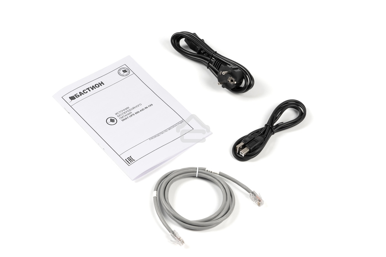 Источник бесперебойного питания Бастион SKAT-UPS 800-AID-IN-1x9 220В 480Вт дисплей 1АКБ 9А·ч внутр. меандр. (8935)