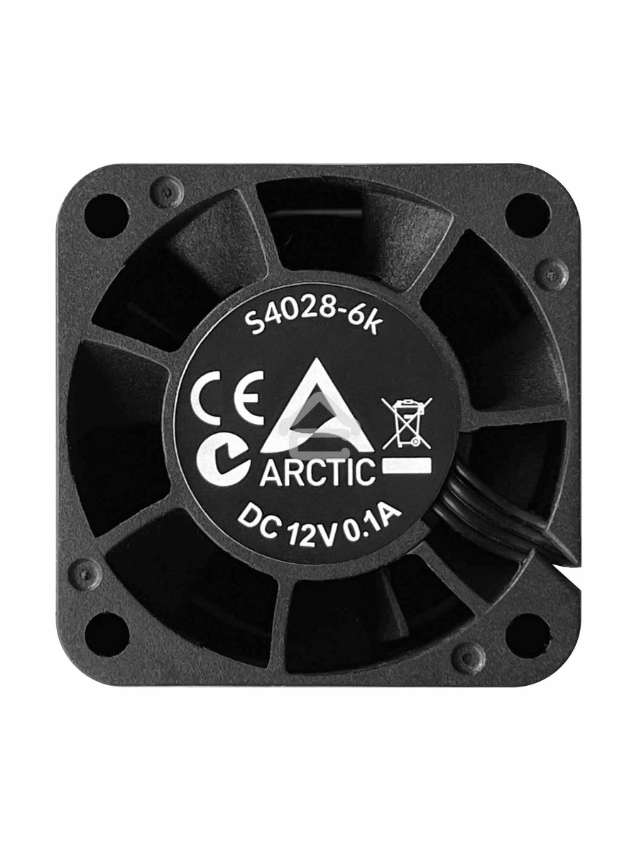 Вентилятор для корпуса Arctic S4028-6K черный, 40 мм, 6000 об/мин, 4 pin