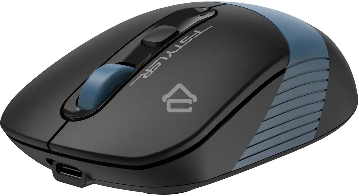 Мышь беспроводная A4Tech Fstyler FB10CS черный/синий, 2000 dpi, радиоканал, Bluetooth, USB, кнопки - 4