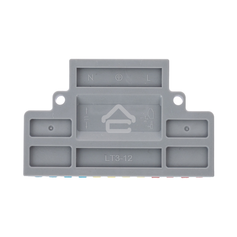 Клемма Rexant СМК 3х4 проходная разветвительная 3 полюса, с монтажной площадкой (1 ввод, 4 вывода на полюс) (10 шт/уп)