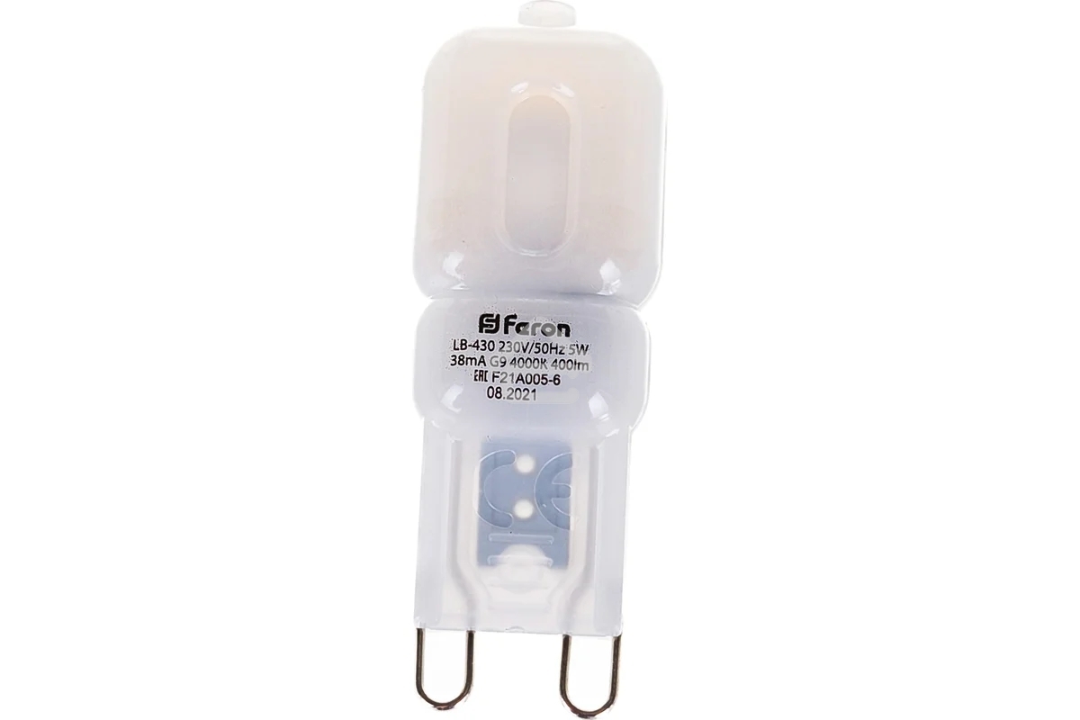 Лампа светодиодная FERON LB-430 (25637) 5W 230V G9 4000K