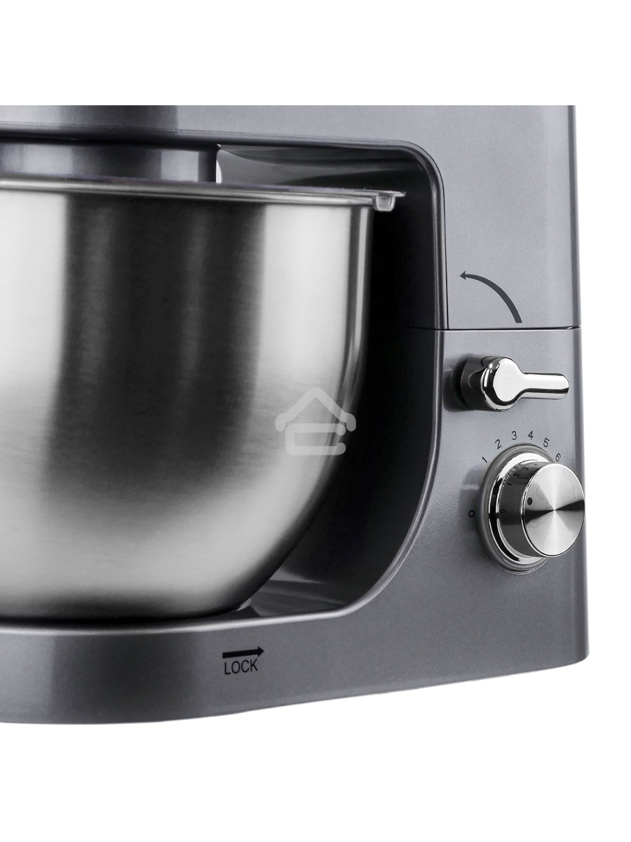 Миксер планетарный Centek CT-1151 (хром/серый)