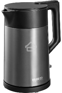 Чайник электрический Red Solution RK-M114 1.7л. 1500Вт черный/серый корпус: металл/пластик