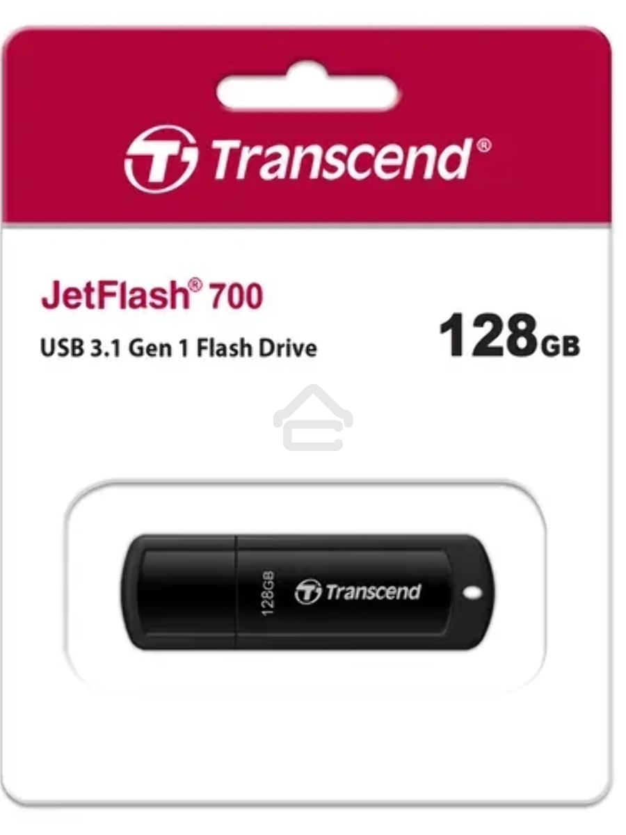 Флеш диск 128GB Transcend JetFlash 700 USB 3.0, Черный