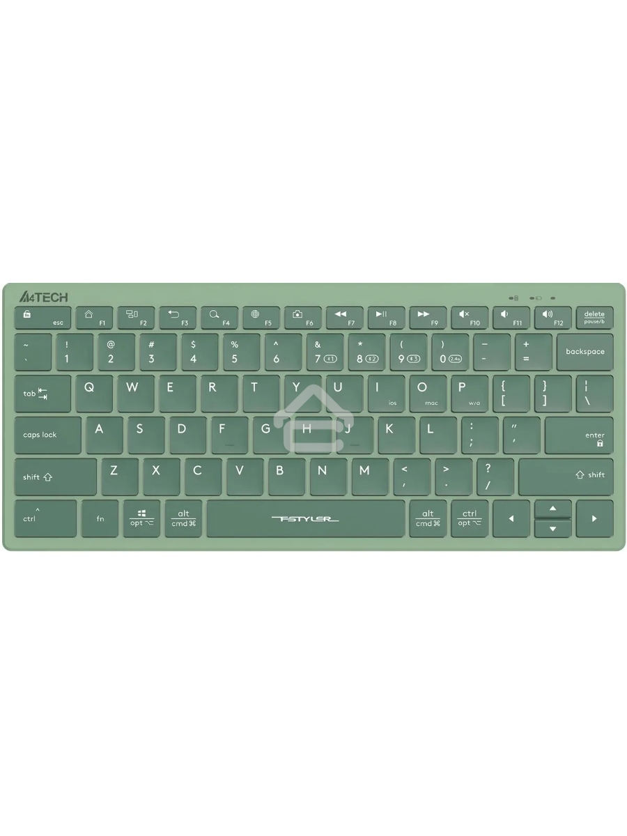 Клавиатура A4Tech Fstyler FBX51C зеленый USB беспроводная BT/Radio slim Multimedia