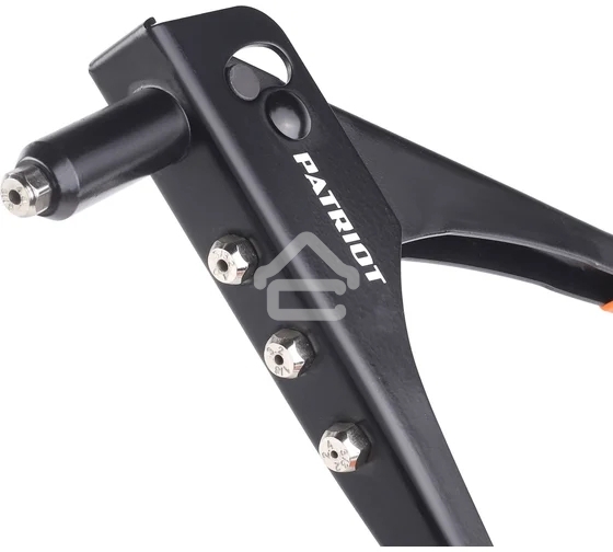 Заклепочник PATRIOT RP 240, неповоротный, набор заклепок (по 15шт х 2,4-3,2-4,0-4,8 мм)