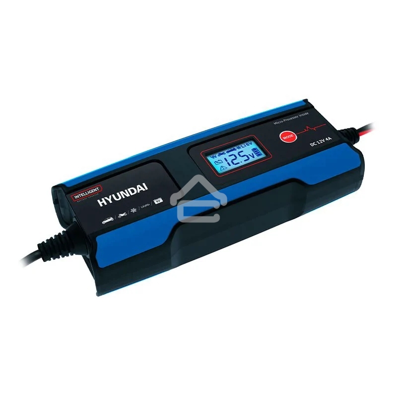 Зарядное устройство автомобильное Hyundai HY 410/АКБ: 110 А·ч/инверторное/LCD-дисплей/сине-черный (HY 410)
