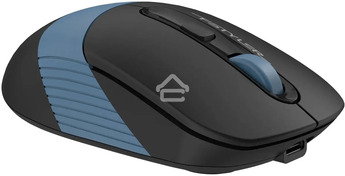 Мышь беспроводная A4Tech Fstyler FB10CS черный/синий, 2000 dpi, радиоканал, Bluetooth, USB, кнопки - 4