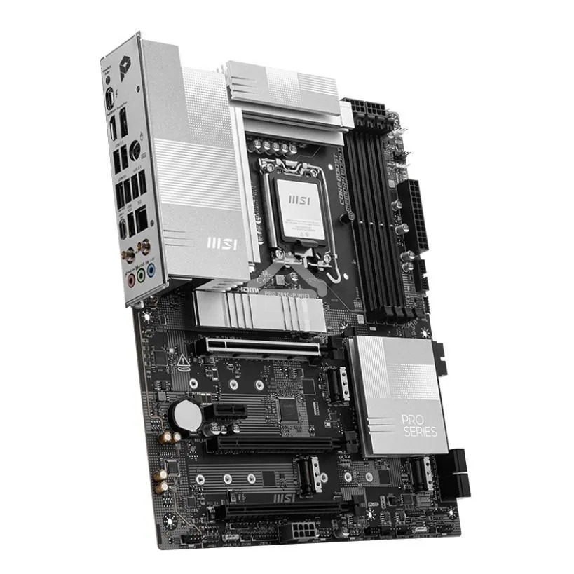 Материнская плата MSI PRO Z890-P WIFI, LGA 1851, Intel Z890, 4xDDR5, 4xSATA, 4xM.2, 1xPCIe 5.0 x16, 2xPCIe 4.0 x4, 1xPCIe 3.0 x1, 1xHDMI, 1xDP, 1xUSB-C Thunderbolt 4, 1xUSB-C 3.2 Gen 2, 1x 5Gb LAN, 2xUSB-A 3.2 Gen 1, 1xUSB-A 3.2 Gen 2, 4xUSB-A 2.0, 3x3.5 