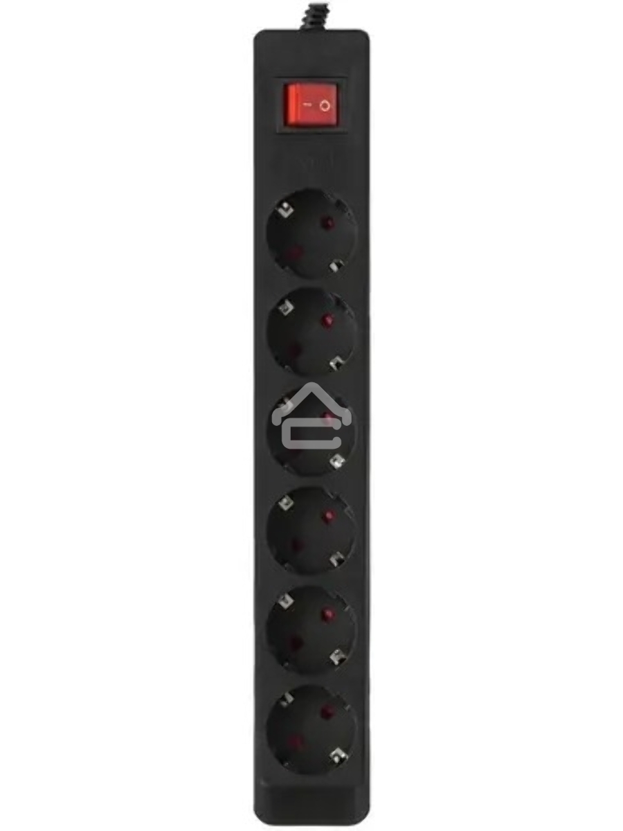 Фильтр SVEN Optima 3,0 м (6 розеток с защитными шторками) черный, цветная коробка