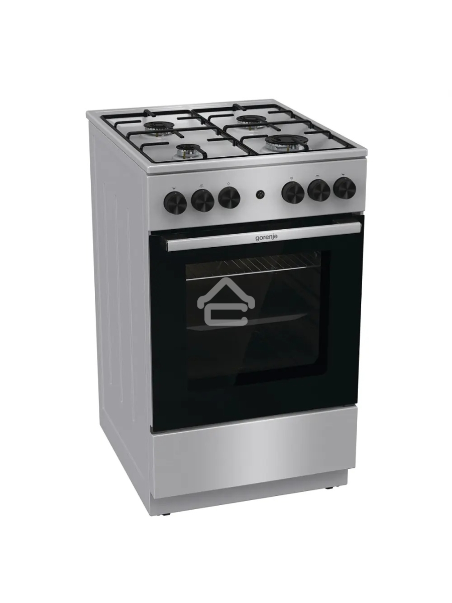 Плита газовая Gorenje GGI5A21XJ серебристый, конфорок 4 газовых, духовка 61 л, 50 см x 85 см x 59.4 см