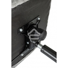 Кресло офисное Бюрократ Triest Fabric серый Light-19 крестов. металл черный