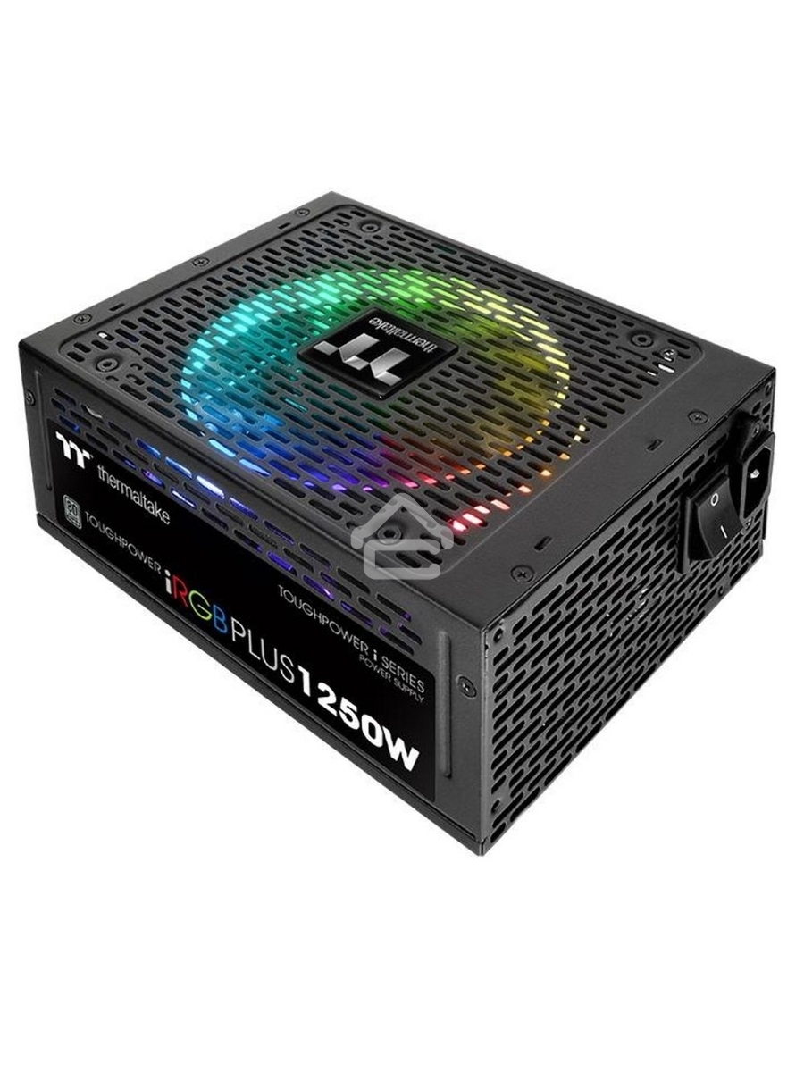 Блок питания Thermaltake ToughPower iRGB PLUS (PS-TPI-1250F3FDTE-1), 1250Вт, 80 PLUS Titanium, 140мм, модульный, черный