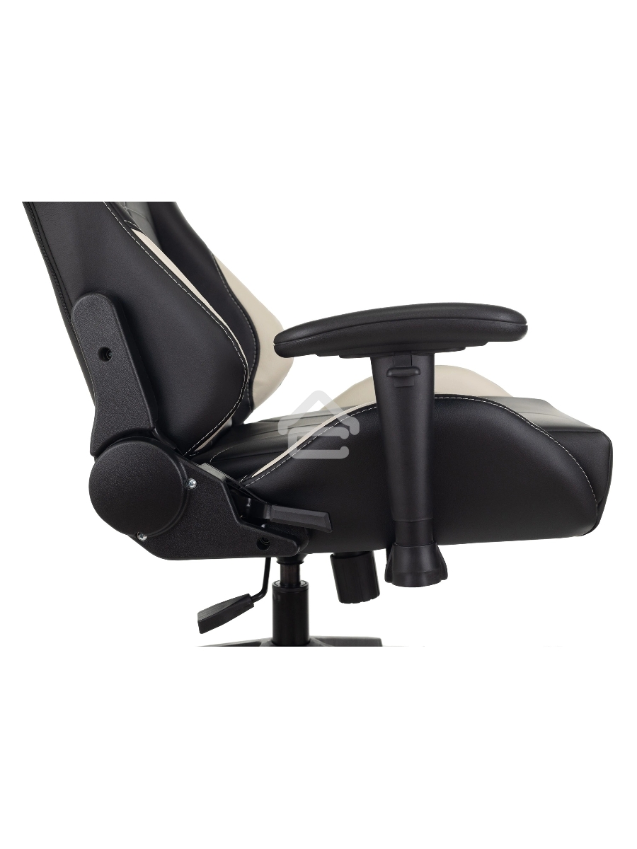 Кресло игровое Бюрократ VIKING 5 AERO WHITE черный/белый искусственная кожа