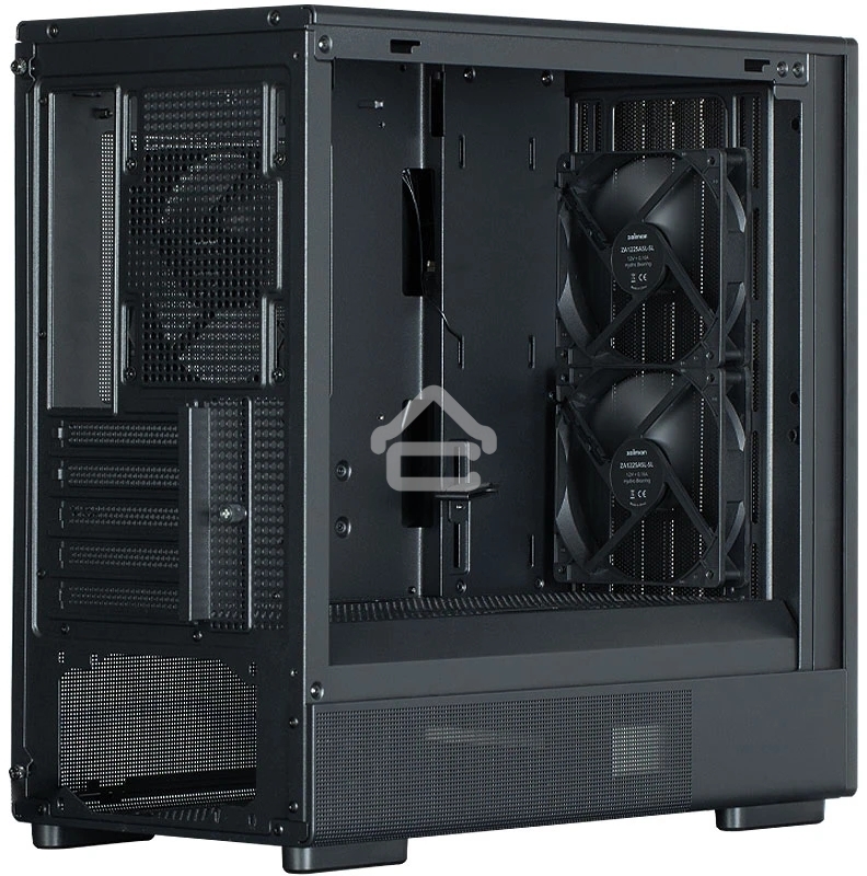 Компьютерный корпус Zalman P10 NAMU, MATX, BLACK, WINDOW, FRONT COVER WALNUT, 2x3.5